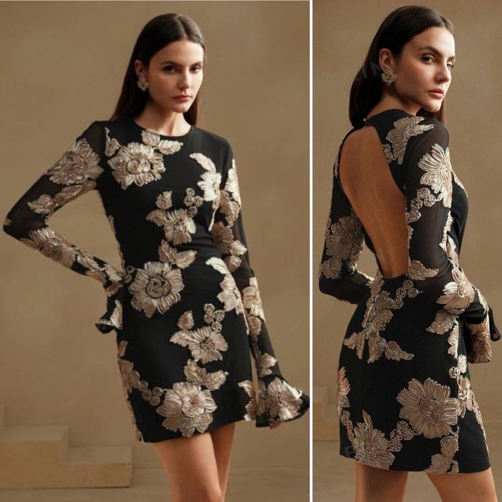 Rotate long sleeve mini dress - Picture 4 of 16